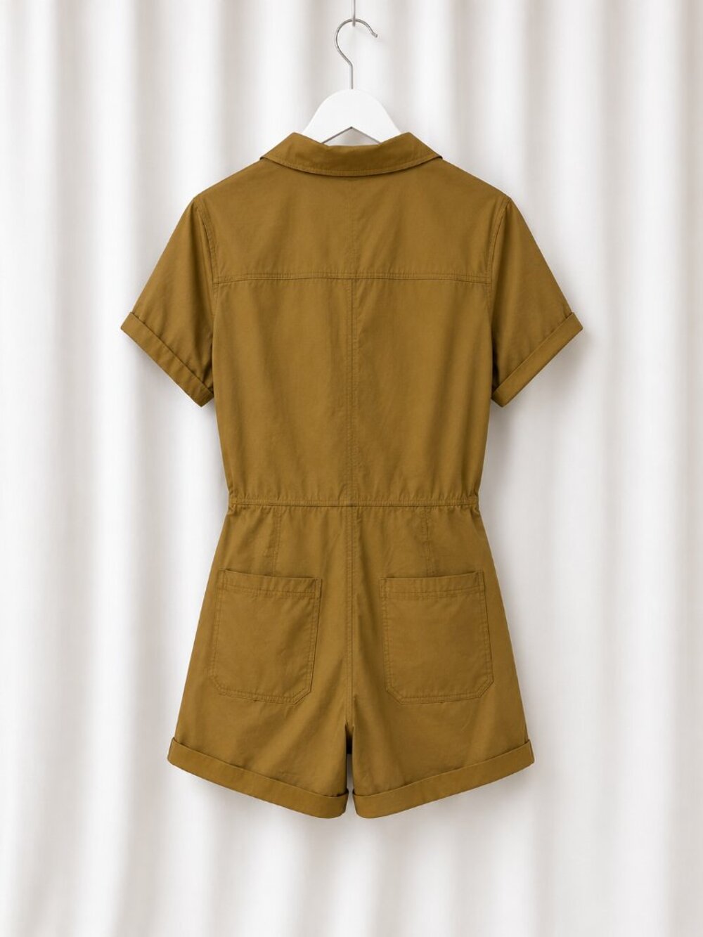 NWT Unsubscribed by AEO Utility Safari Shorts Romper Sz 8 Cotton TieWaist New - Picture 3 of 6